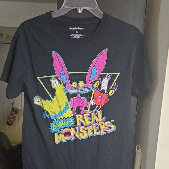 Nickelodeon Other - Nickelodeon Real Monsters Black Tee with Vibrant Characters